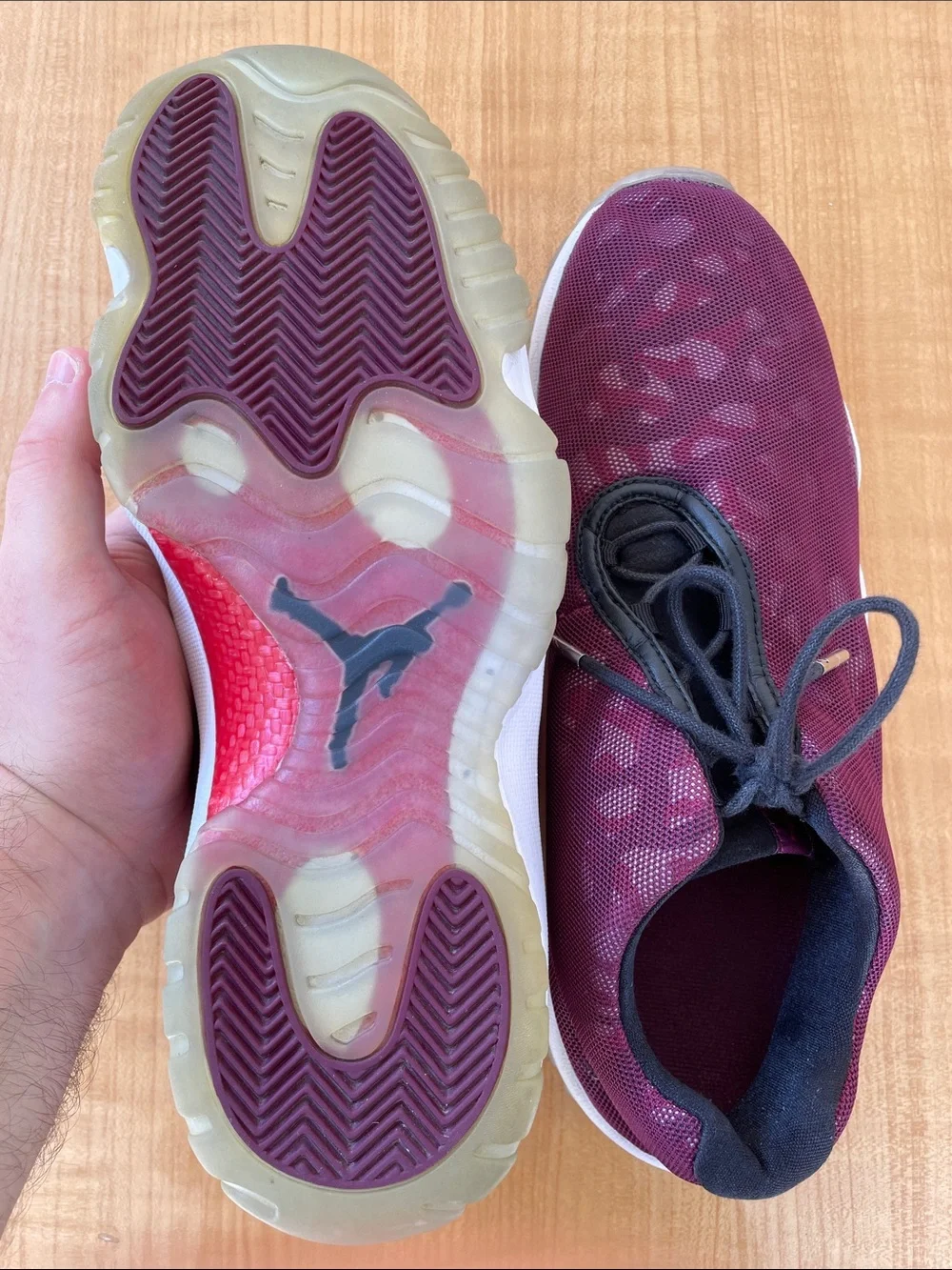 Air Jordan Men’s Future Low Bordeaux Camo Sneakers Size 10.5 Basketball NBA